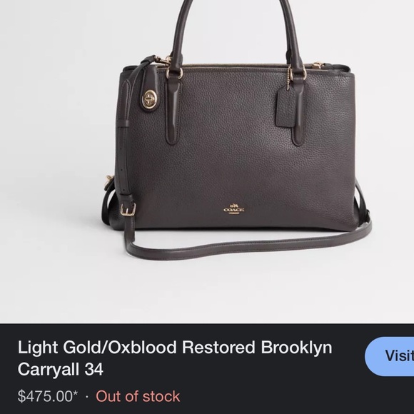 Coach Brooklyn 34 Carryall Bag💼 - Picture 11 of 16